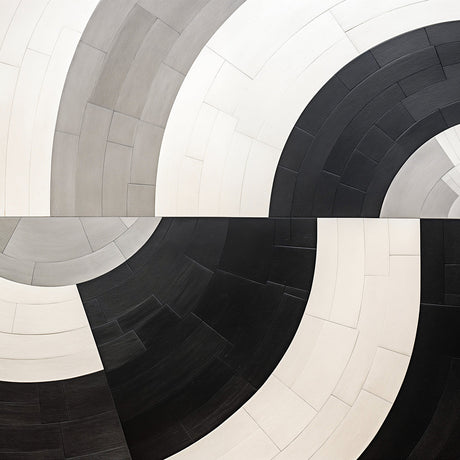 Black & White Abstract Art wall collection