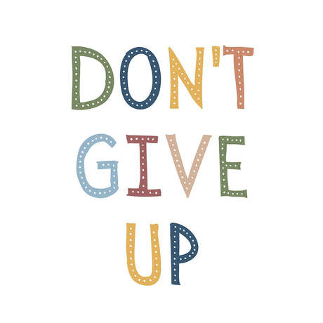 Children's Typography graphic design wall art for bedroom, featuring playful canvas print of vibrant graphics.