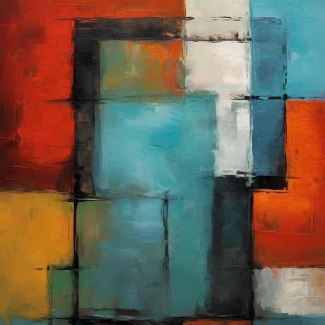 Mark Rothko's modern art piece featuring red and orange acrylic and watercolor paint