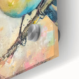 Close-up of a clear acrylic glass piece showcasing intricate details and reflections, ideal for modern decor or art displays, emphasizing transparency and elegance.