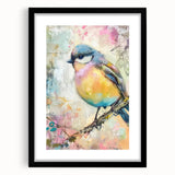 Black picture frame with a white mat, showcasing a blank interior, designed for displaying art or photographs. Ideal for home decor and gallery presentations.