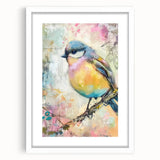 White photo frame with a mat, showcasing an elegant front view, ideal for displaying artwork or photographs. Perfect for home decor and stylish presentations.