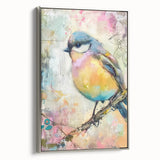 Framed canvas artwork showcasing a detailed silver side view, elegantly highlighting its modern design and vibrant colors, perfect for contemporary decor.