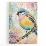 Stretched canvas showcasing vibrant African tribal art with intricate details and bold colors, perfect for home decor or cultural display. Ideal for art enthusiasts.