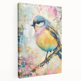 Side view of a stretched canvas showcasing vibrant African wall art, highlighting intricate patterns and rich colors, perfect for home decor and cultural expression.