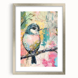 Silver-framed picture frame with a white mat, showcasing a sleek front view design ideal for modern decor, perfect for displaying artwork or photos.