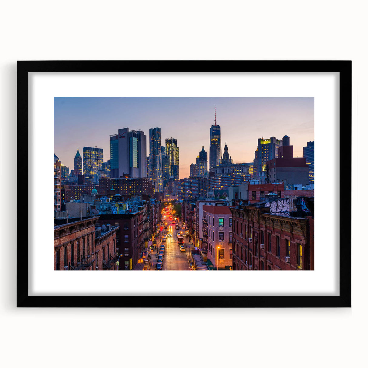 Extra large abstract art print featuring vibrant, textured swirls of multiple colors on canvas.