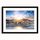 Abstract art print featuring textured, colorful swirls on a large canvas, ideal for living room decor.