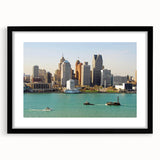 Extra large abstract art print featuring vibrant, textured swirls of multiple colors on canvas, ideal for living room decor.