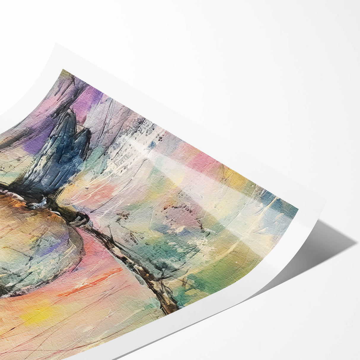 Rolled canvas print showcasing intricate African tribal art with vibrant colors and detailed patterns, securely packaged in a durable cardboard tube for safe transport.
