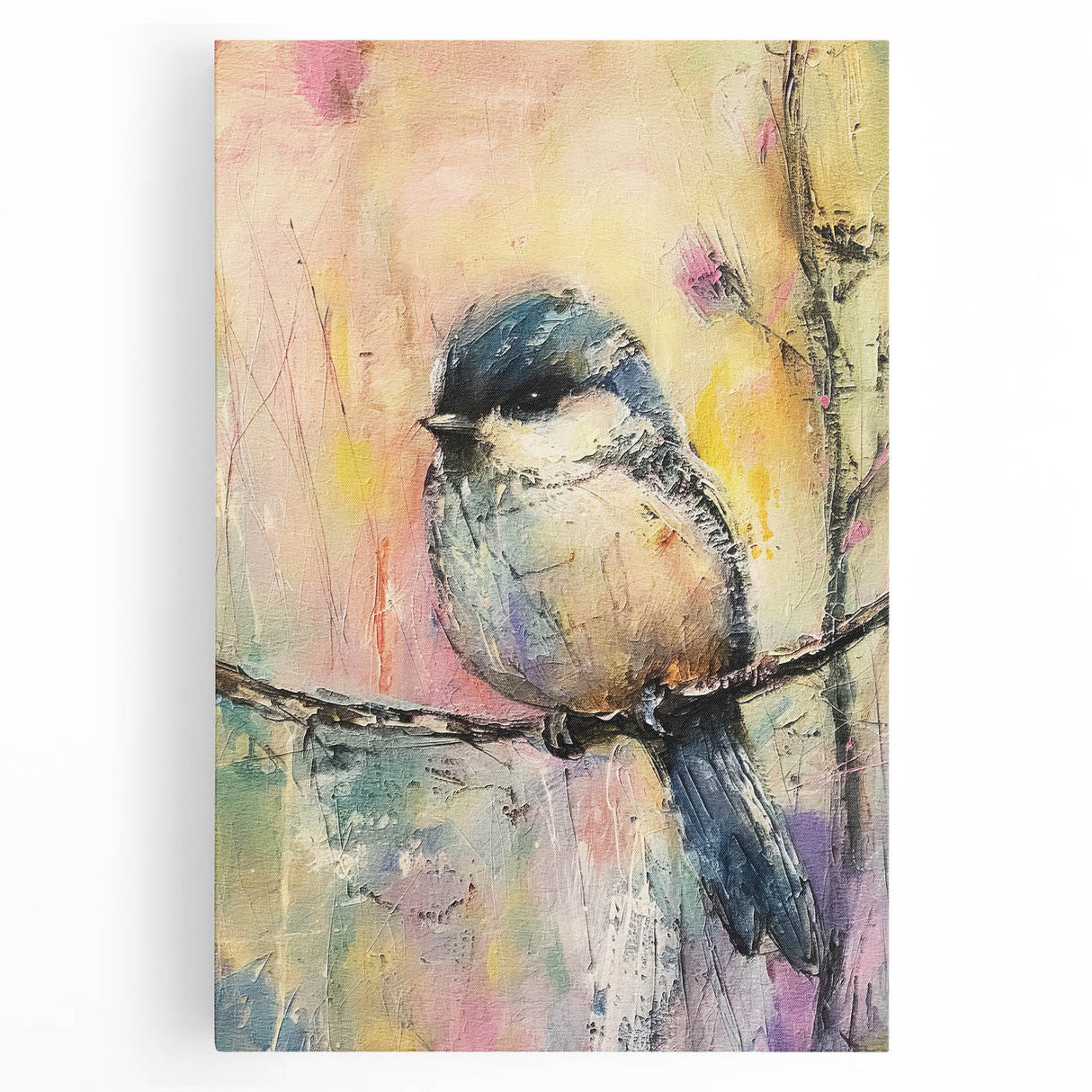 Stretched canvas showcasing vibrant African wall art design, featuring rich colors and intricate patterns, ideal for enhancing home decor and cultural aesthetics.