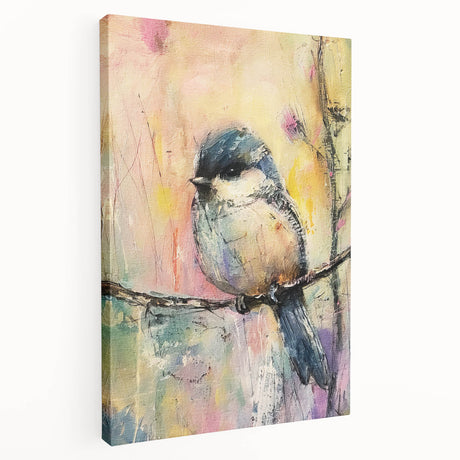 Stretched canvas showcasing a vibrant abstract art design with rich colors and intricate details, ideal for modern home decor and artistic interiors.