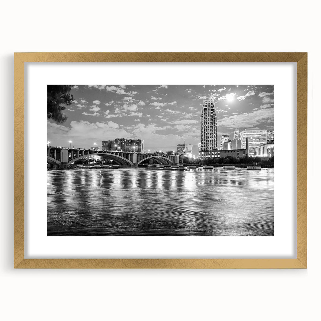 Extra large abstract art print featuring textured swirls in cream and gold on canvas, suited for living room decor.
