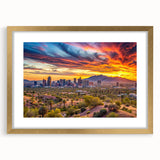 Extra large abstract art print on canvas featuring a textured mix of vibrant blues and oranges, ideal for living room decor.