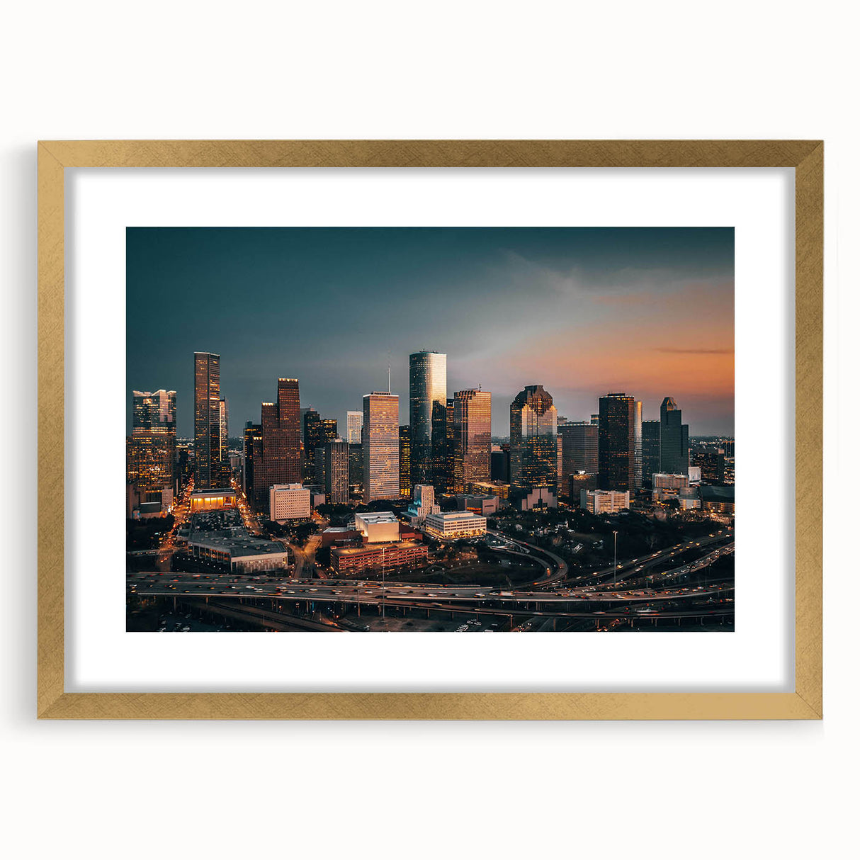 Extra large abstract art print on canvas, featuring a textured mix of vibrant blue and grey tones.