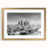 Extra large abstract art print on canvas, featuring textured swirls in muted gray and blue tones.