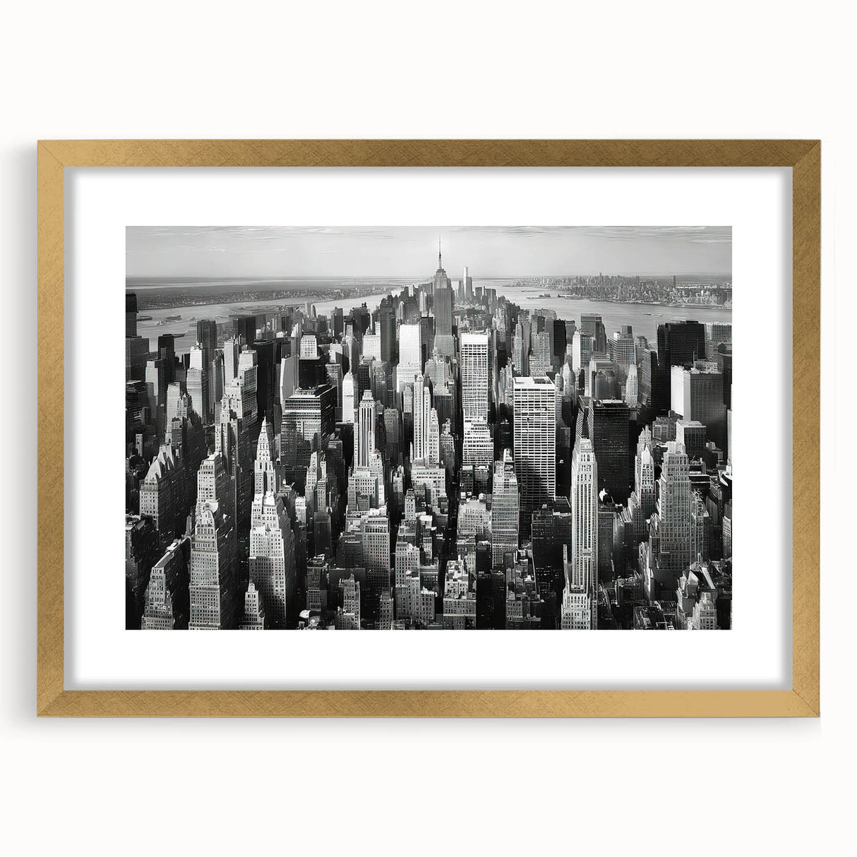Textured abstract art print in muted gray and blue tones on canvas, ideal for extra large wall art in a living room.