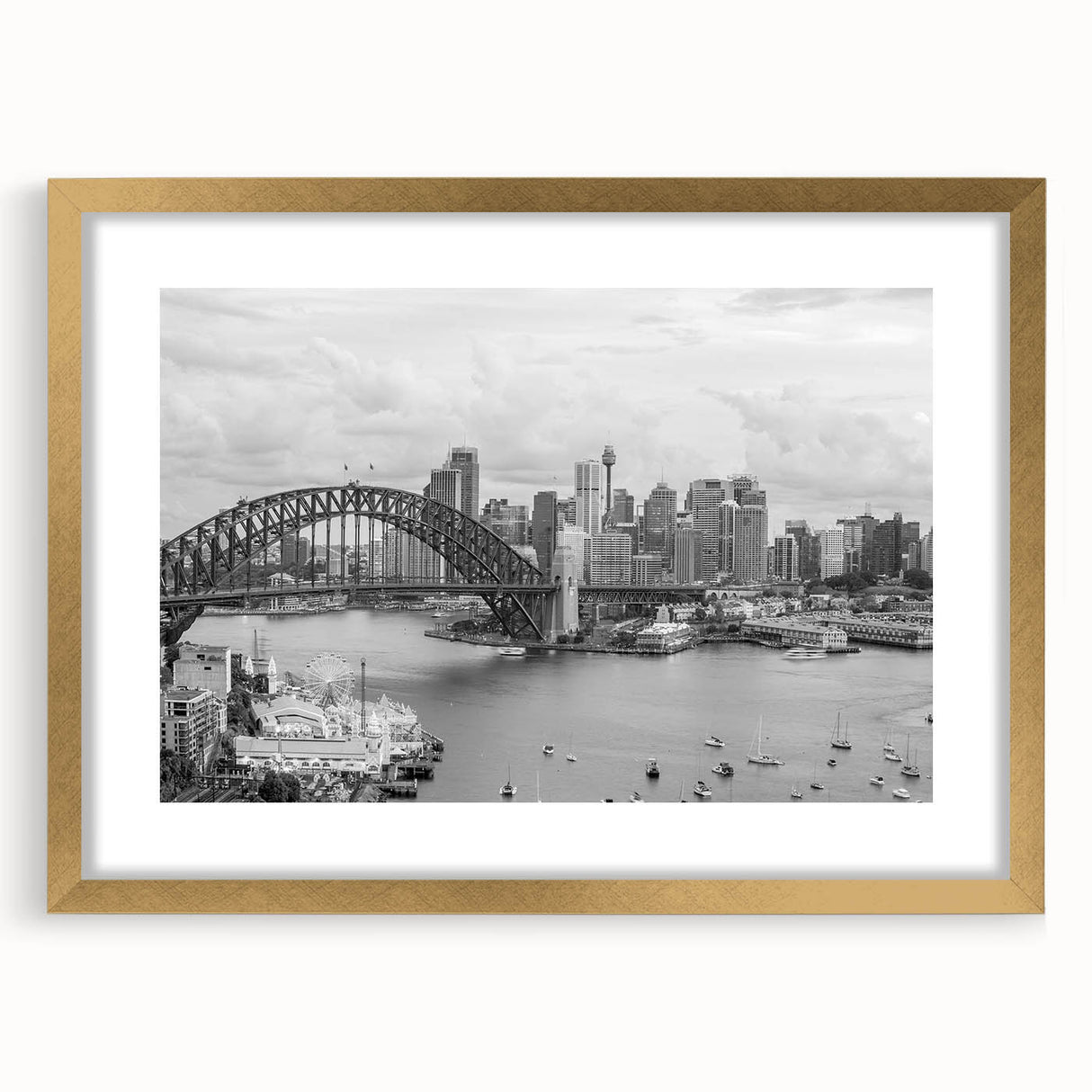 Extra large abstract art print on canvas, featuring textured swirls in muted gray and blue tones.