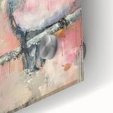 Close-up of a transparent acrylic glass piece showcasing intricate designs and reflections, ideal for modern home decor or art displays, highlighting its clarity and craftsmanship.