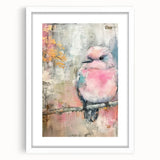 Elegant white frame with a mat, showcasing a classic front view that highlights its clean lines and modern design, perfect for home decor or artwork display.