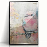 Framed acrylic artwork showcasing a modern black geometric design, elegantly displayed from the front view, perfect for contemporary home decor. Ideal for adding sophistication to living spaces.