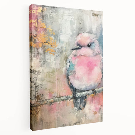 Side view of a stretched canvas print showcasing vibrant African wall art, highlighting intricate designs and rich colors, perfect for home decor accents.