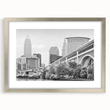 Textured abstract art print in muted gray and blue tones on canvas, suitable for bedroom wall decor.