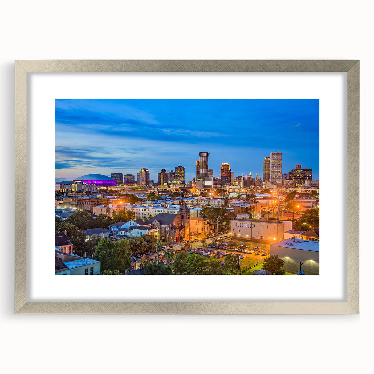 Textured abstract art print with swirls of blue and gray on canvas, suitable for enhancing a modern bedroom ambiance.