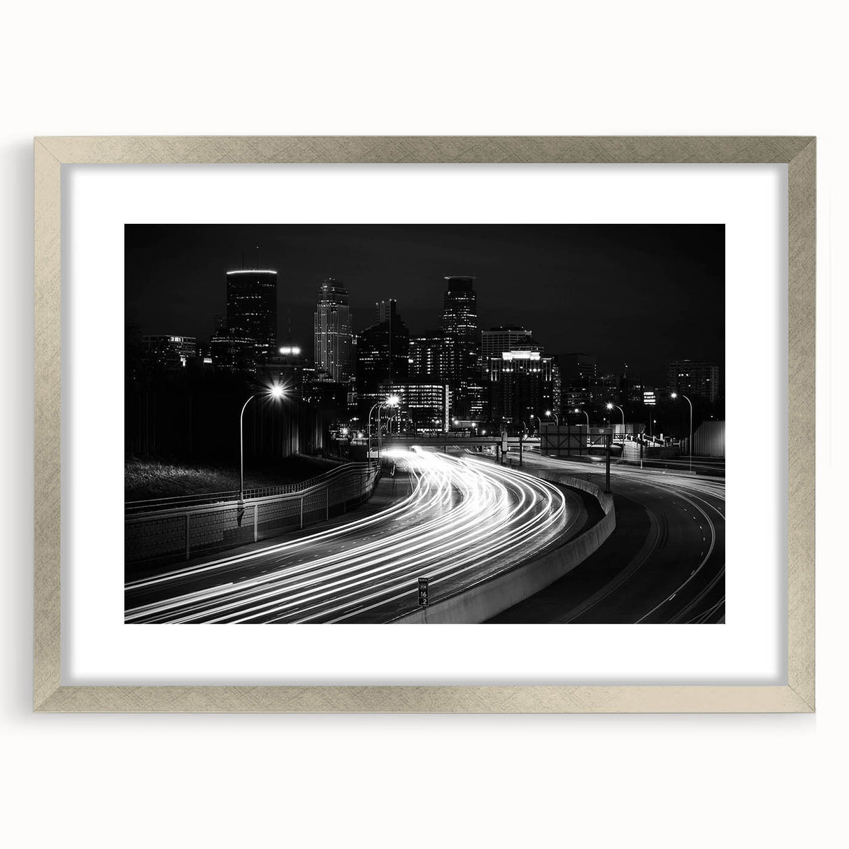 Textured art print featuring abstract swirls in muted gray and blue tones on canvas, ideal for modern bedroom ambiance.