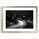 Textured art print featuring abstract swirls in muted gray and blue tones on canvas, ideal for modern bedroom ambiance.