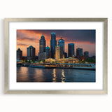 Textured abstract art print in muted gray and blue tones on canvas, ideal for bedroom ambiance.