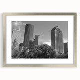 Textured abstract art print in muted blue and gray tones on canvas, suitable for bedroom decor.