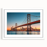 Abstract art print featuring swirling blue and white patterns on canvas, suitable for dining room or bedroom decor.