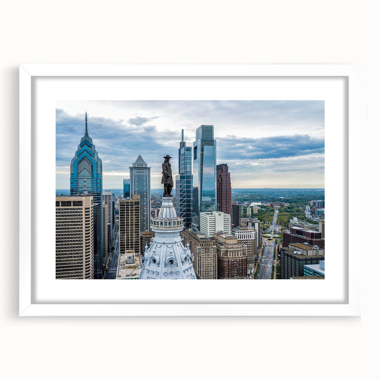 Abstract art print featuring swirling blue and green patterns on canvas, suitable for dining room or bedroom decor.