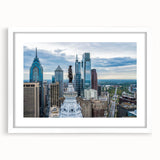 Abstract art print featuring swirling blue and green patterns on canvas, suitable for dining room or bedroom decor.