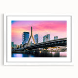 Abstract art print featuring swirling blue and green tones on a canvas, ideal for bedroom or dining room decor.