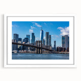Abstract art print featuring swirling blue and gray tones on canvas, suitable for modern bedroom or dining room decor.