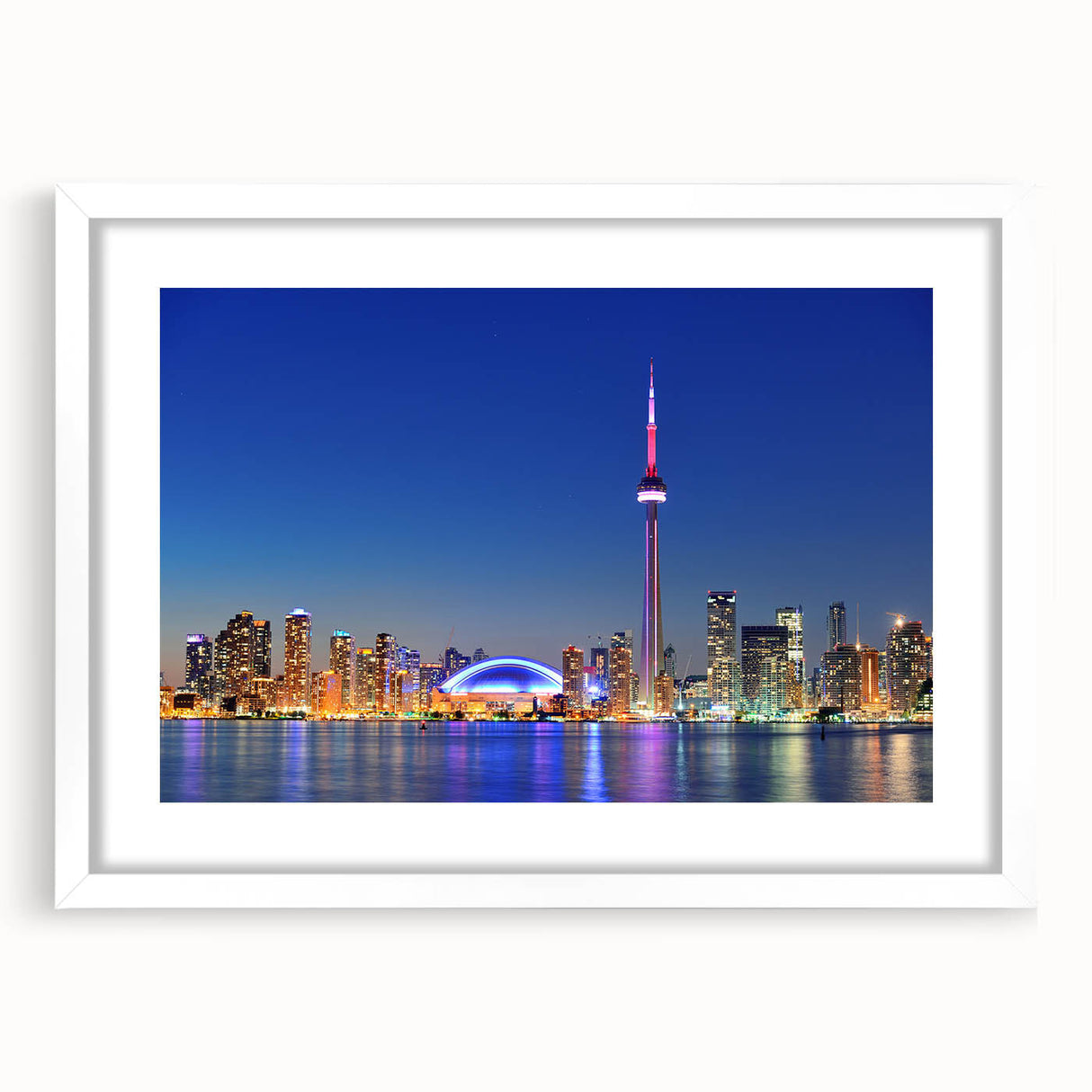 Abstract art print featuring swirling blue and gray tones on a canvas, suited for modern bedroom or dining room decor.