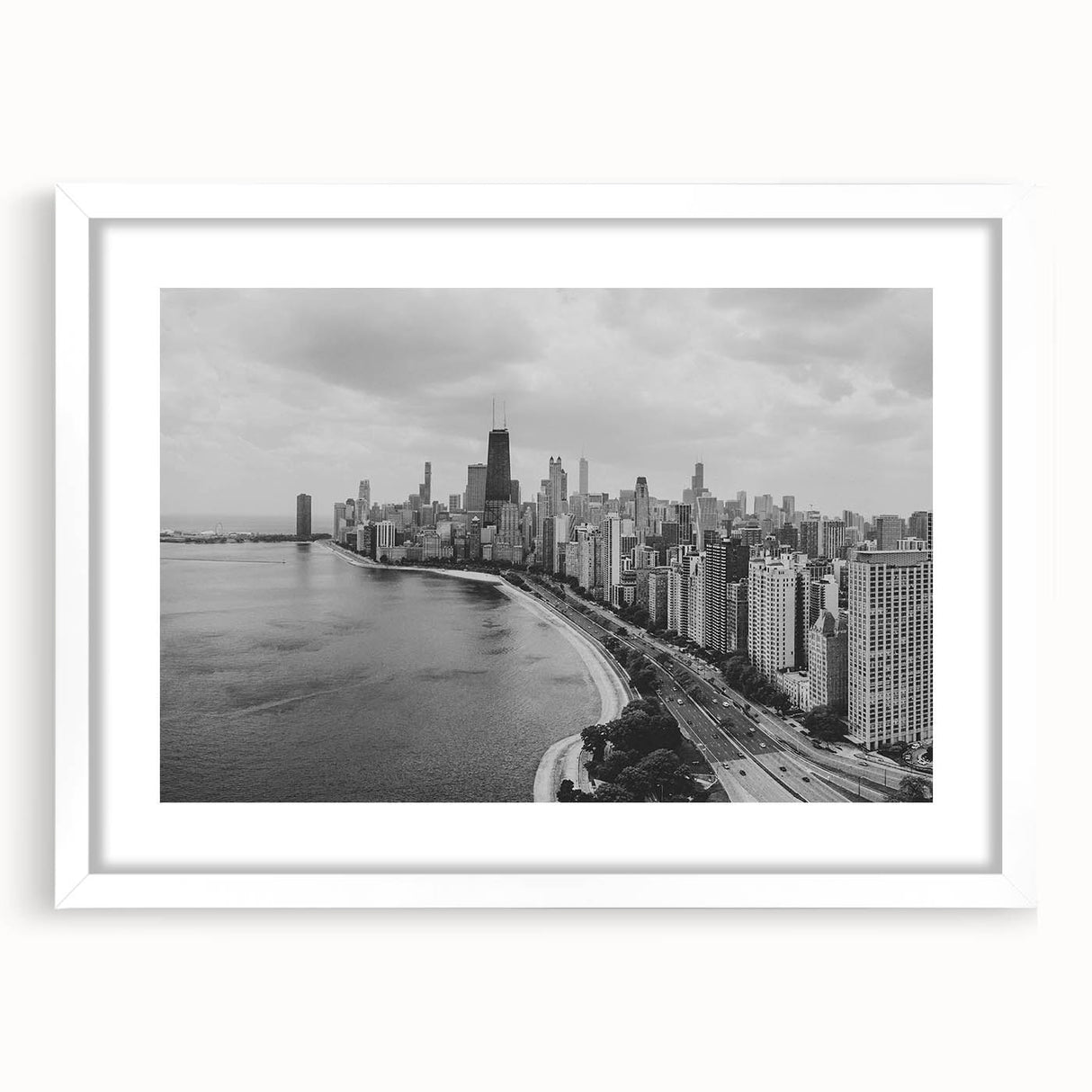 Abstract art print featuring swirling blue and gray tones on canvas, suitable for modern dining room or bedroom decor.