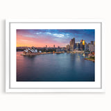 Abstract art print featuring swirling blue and gray tones on canvas, suited for modern bedroom or dining room decor.