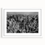 Abstract art print featuring swirling blue and gray tones on canvas, suitable for dining room or bedroom decor.
