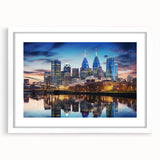 Abstract art print featuring swirling blue and gray tones on a rolled canvas, suitable for bedroom or dining room decor.