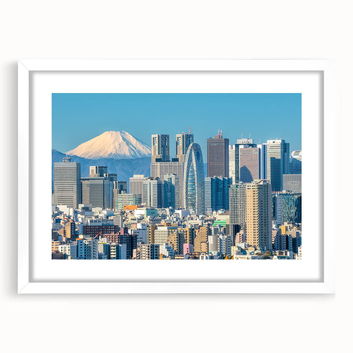 Abstract art print featuring swirling blue and gray tones on canvas, suited for modern bedroom or dining room decor.