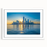 Abstract art print featuring swirling blue and gray tones on a canvas, suitable for bedroom or dining room decor.