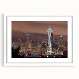 Abstract art print featuring swirling blue and gray tones on a canvas, suitable for bedroom or dining room decor.