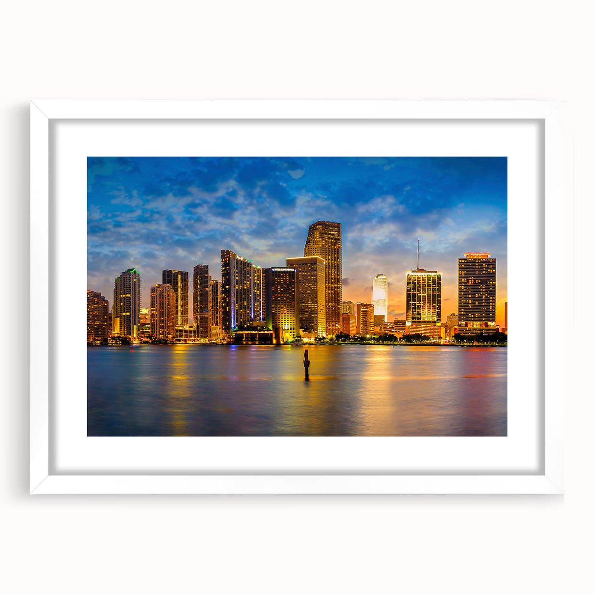 Abstract art print featuring swirling blues and greens on canvas, suitable for bedroom or dining room decor.