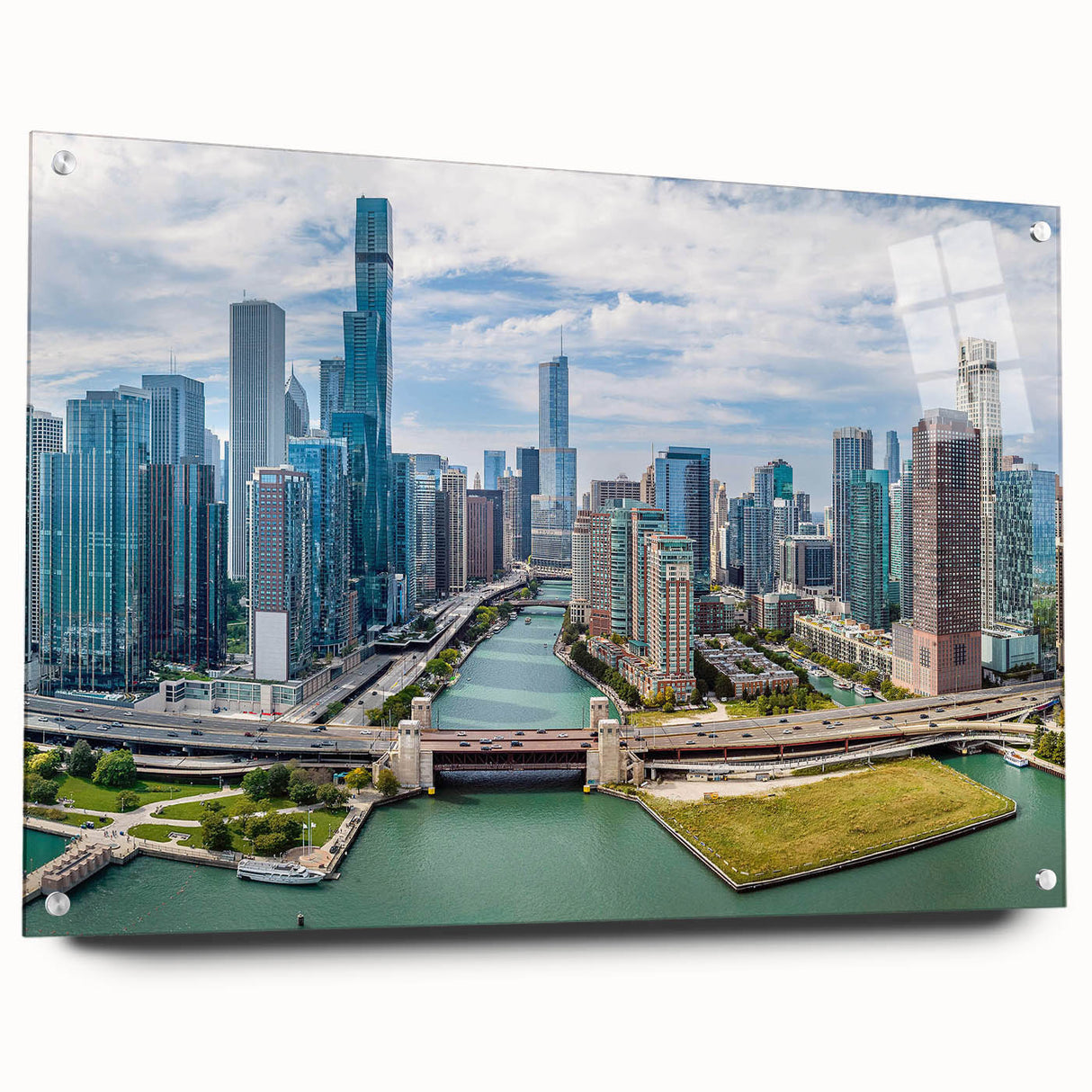 Large abstract wall art canvas featuring swirling blue and gray tones, ideal for modern bedroom or dining room decor.