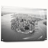 Large abstract wall art on canvas featuring swirling blue and gray tones, suitable for bedroom or dining room ambiance.