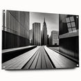 Large abstract wall art on canvas featuring swirling blue and gray tones, ideal for modern bedroom or dining room decor.