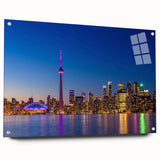 Large abstract wall art on canvas featuring swirling blue and gray tones, ideal for modern bedroom or dining room decor.